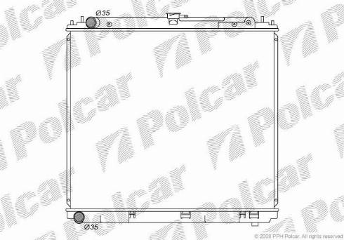 Polcar 2782081K - Hladnjak, hladjenje motora www.molydon.hr