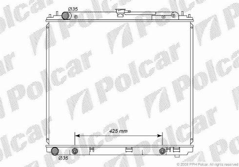 Polcar 2782082K - Hladnjak, hladjenje motora www.molydon.hr