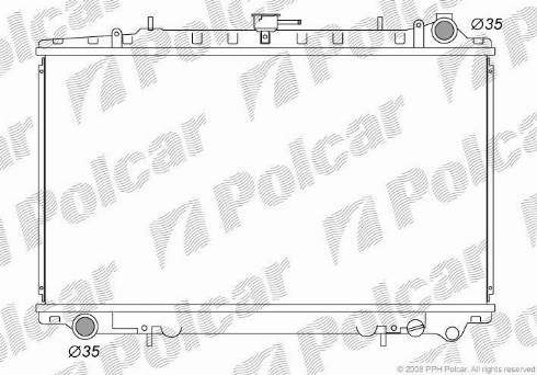 Polcar 2735082K - Hladnjak, hladjenje motora www.molydon.hr