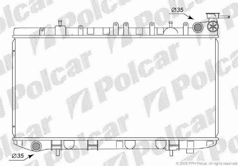 Polcar 2729085K - Hladnjak, hladjenje motora www.molydon.hr