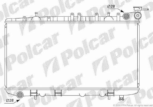 Polcar 2729082K - Hladnjak, hladjenje motora www.molydon.hr