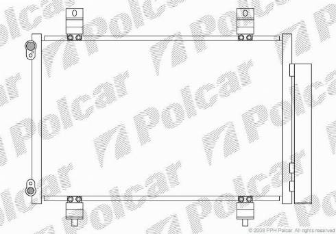 Polcar 7423K8C1 - Kondenzator, klima-Uređaj www.molydon.hr