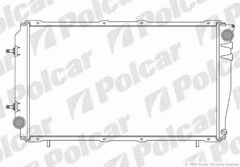 Polcar 7205084K - Hladnjak, hladjenje motora www.molydon.hr