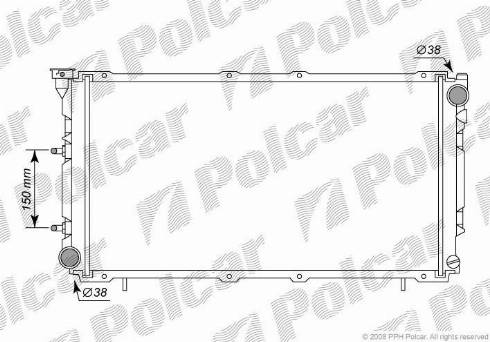 Polcar 7205082K - Hladnjak, hladjenje motora www.molydon.hr