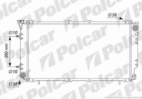 Polcar 7206084K - Hladnjak, hladjenje motora www.molydon.hr