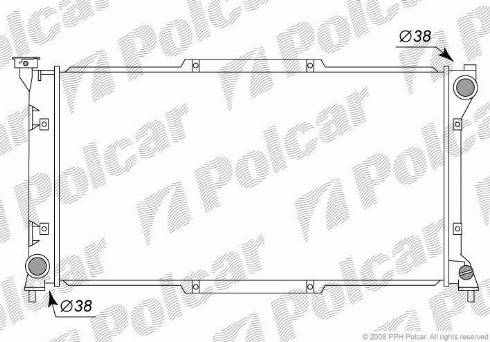 Polcar 7206081K - Hladnjak, hladjenje motora www.molydon.hr