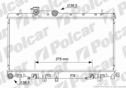 Polcar 7213082K - Hladnjak, hladjenje motora www.molydon.hr