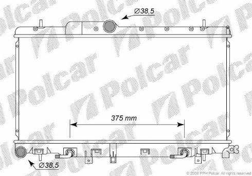 Polcar 7212084K - Hladnjak, hladjenje motora www.molydon.hr