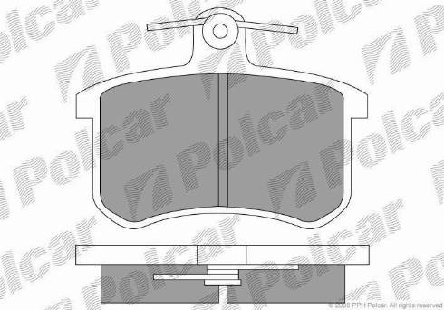 Polcar S70-1023 - Komplet Pločica, disk-kočnica www.molydon.hr