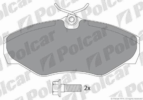 Polcar IE141315-701 - Komplet Pločica, disk-kočnica www.molydon.hr