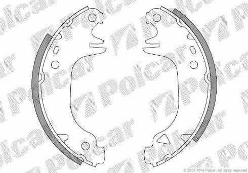 Polcar LS1293 - Komplet kočnica, bubanj kočnice www.molydon.hr