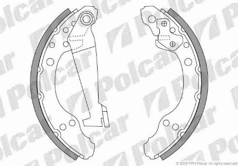 Polcar LS1277 - Komplet kočnica, bubanj kočnice www.molydon.hr