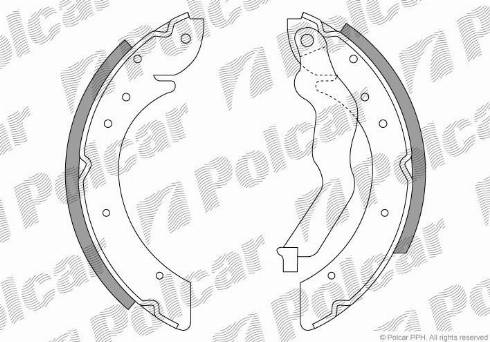 Polcar LS1714 - Komplet kočnica, bubanj kočnice www.molydon.hr