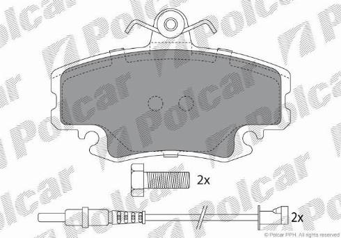 Polcar S70-0006 - Komplet Pločica, disk-kočnica www.molydon.hr