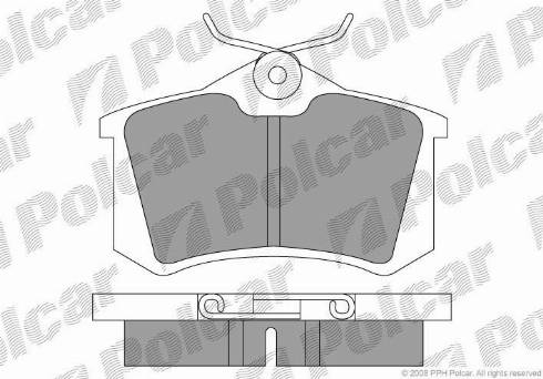 Polcar S70-1001 - Komplet Pločica, disk-kočnica www.molydon.hr