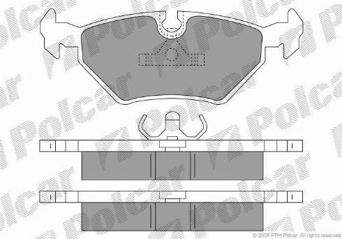 Polcar S70-1081 - Komplet Pločica, disk-kočnica www.molydon.hr