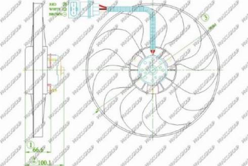 Prasco AD0163300 - Ventilator, hladjenje motora www.molydon.hr