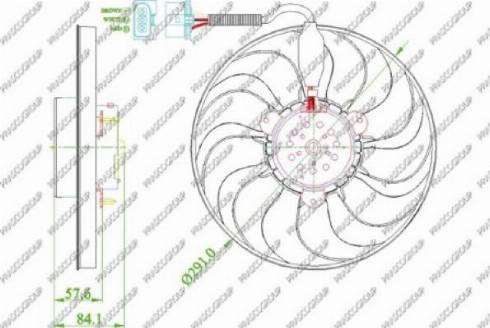 Prasco AD0163310 - Ventilator, hladjenje motora www.molydon.hr