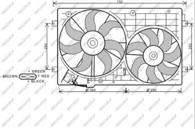 Prasco AD320F002 - Ventilator, hladjenje motora www.molydon.hr
