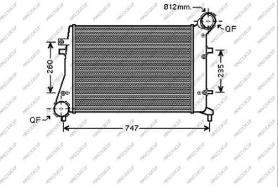 Prasco AD320N004 - Intercooler, hladnjak www.molydon.hr