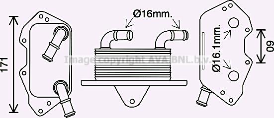 Prasco AI3404 - Uljni hladnjak, ulje za motor www.molydon.hr