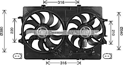 Prasco AI7522 - Ventilator, hladjenje motora www.molydon.hr