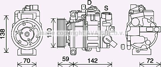 Prasco AIK411 - Kompresor, klima-Uređaj www.molydon.hr