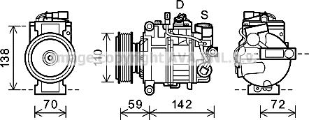 Prasco AIK341 - Kompresor, klima-Uređaj www.molydon.hr