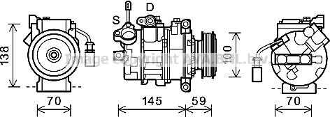 Prasco AIK342 - Kompresor, klima-Uređaj www.molydon.hr