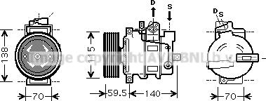 Prasco AIK284 - Kompresor, klima-Uređaj www.molydon.hr