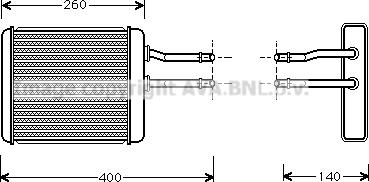 Prasco AL6072 - Izmjenjivač topline, grijanje unutrasnjeg prostora www.molydon.hr