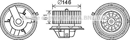 Prasco AL8140 - Elektromotor, ventilator kabine/unutrasnjeg prostora www.molydon.hr