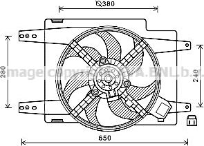 Prasco AL7526 - Ventilator, hladjenje motora www.molydon.hr