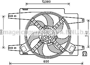 Prasco AL7522 - Ventilator, hladjenje motora www.molydon.hr