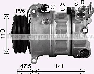 Prasco AUK341 - Kompresor, klima-Uređaj www.molydon.hr