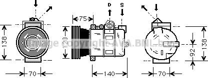 Prasco AUK043 - Kompresor, klima-Uređaj www.molydon.hr