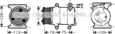 Prasco AUK185 - Kompresor, klima-Uređaj www.molydon.hr