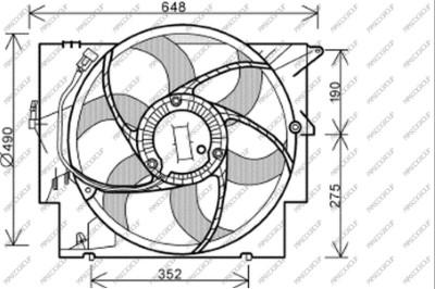 Prasco BM120F001 - Ventilator, hladjenje motora www.molydon.hr