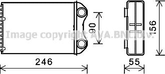 Prasco BW6426 - Izmjenjivač topline, grijanje unutrasnjeg prostora www.molydon.hr