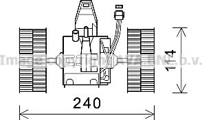 Prasco BW8491 - Elektromotor, ventilator kabine/unutrasnjeg prostora www.molydon.hr