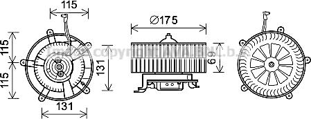 Prasco BW8478 - Elektromotor, ventilator kabine/unutrasnjeg prostora www.molydon.hr