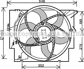 Prasco BW7515 - Ventilator, hladjenje motora www.molydon.hr