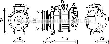 Prasco BWK495 - Kompresor, klima-Uređaj www.molydon.hr