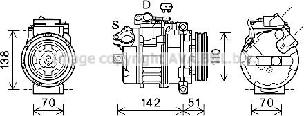 Prasco BWK547 - Kompresor, klima-Uređaj www.molydon.hr