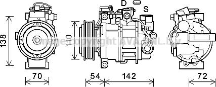 Prasco BWK551 - Kompresor, klima-Uređaj www.molydon.hr