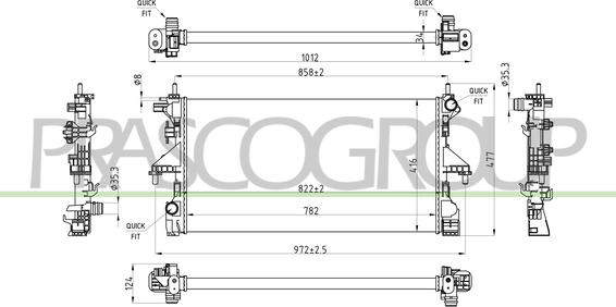 Prasco CI954R001 - Hladnjak, hladjenje motora www.molydon.hr