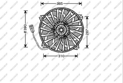 Prasco CI424F001 - Ventilator, hladjenje motora www.molydon.hr