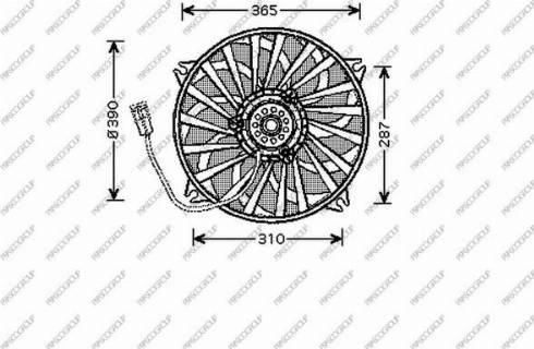 Prasco CI520F002 - Ventilator, hladjenje motora www.molydon.hr