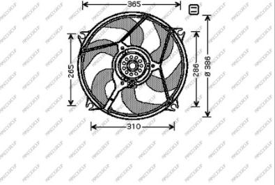 Prasco CI715F004 - Ventilator, hladjenje motora www.molydon.hr