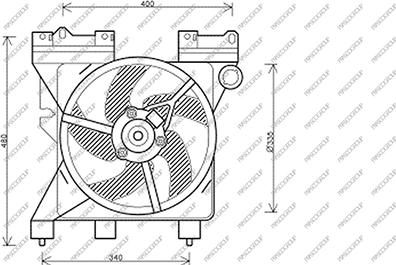 Prasco CI715F005 - Ventilator, hladjenje motora www.molydon.hr